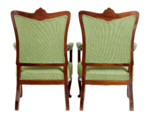 Set of 6 Mid 20th Century Carved Dining Chairs — thumbnail 9