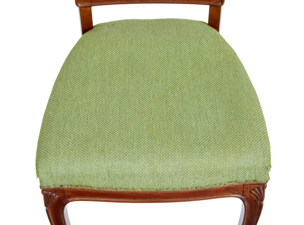 Set of 6 Mid 20th Century Carved Dining Chairs — image 4