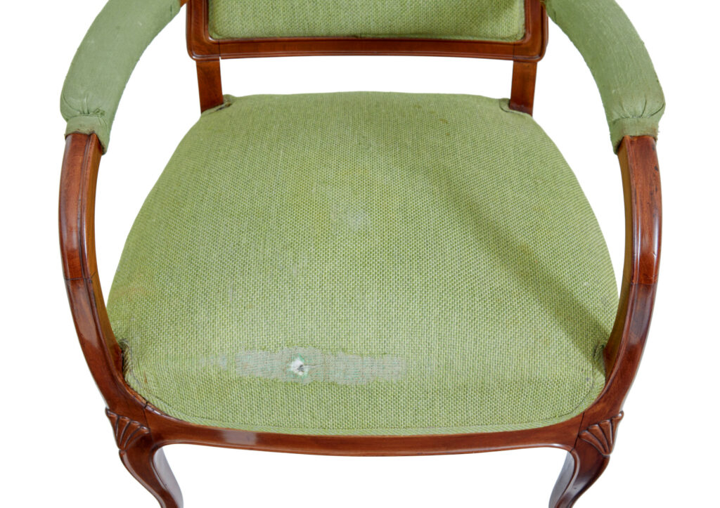 Set of 6 Mid 20th Century Carved Dining Chairs — image 3