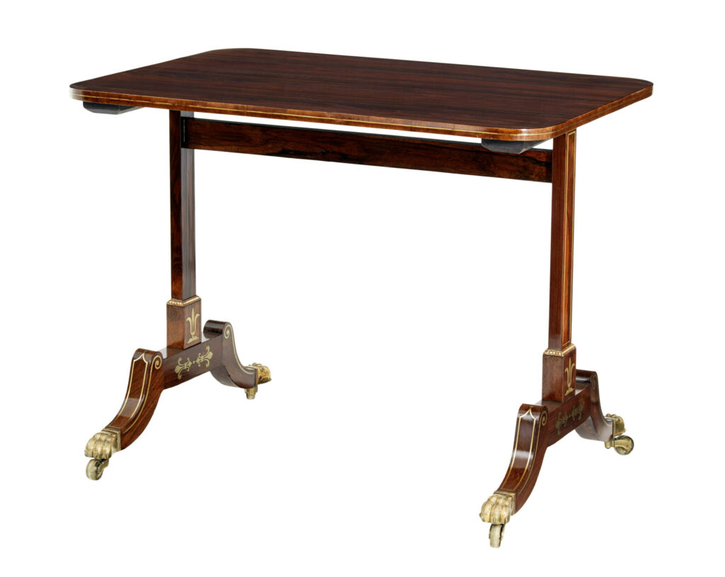 19TH CENTURY REGENCY PERIOD INLAID SIDE TABLE