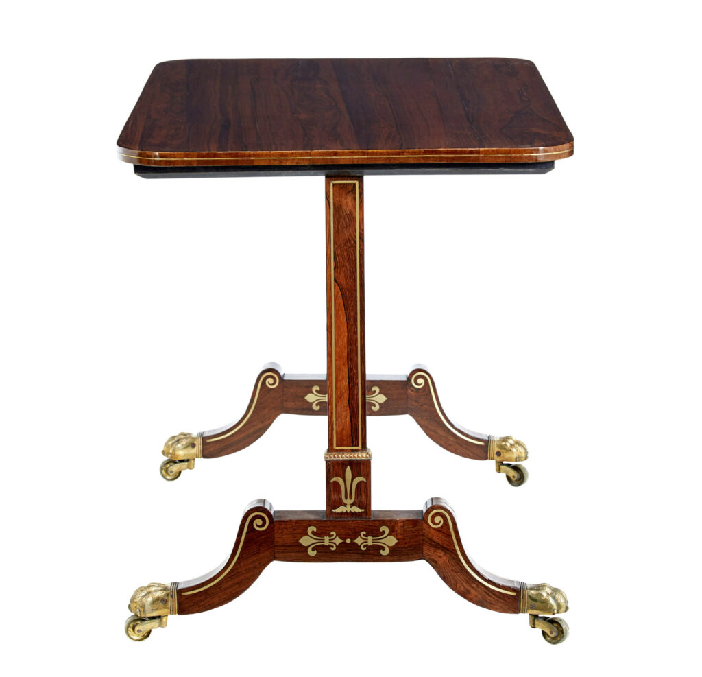19th Century Regency Period Inlaid Side Table — image 7