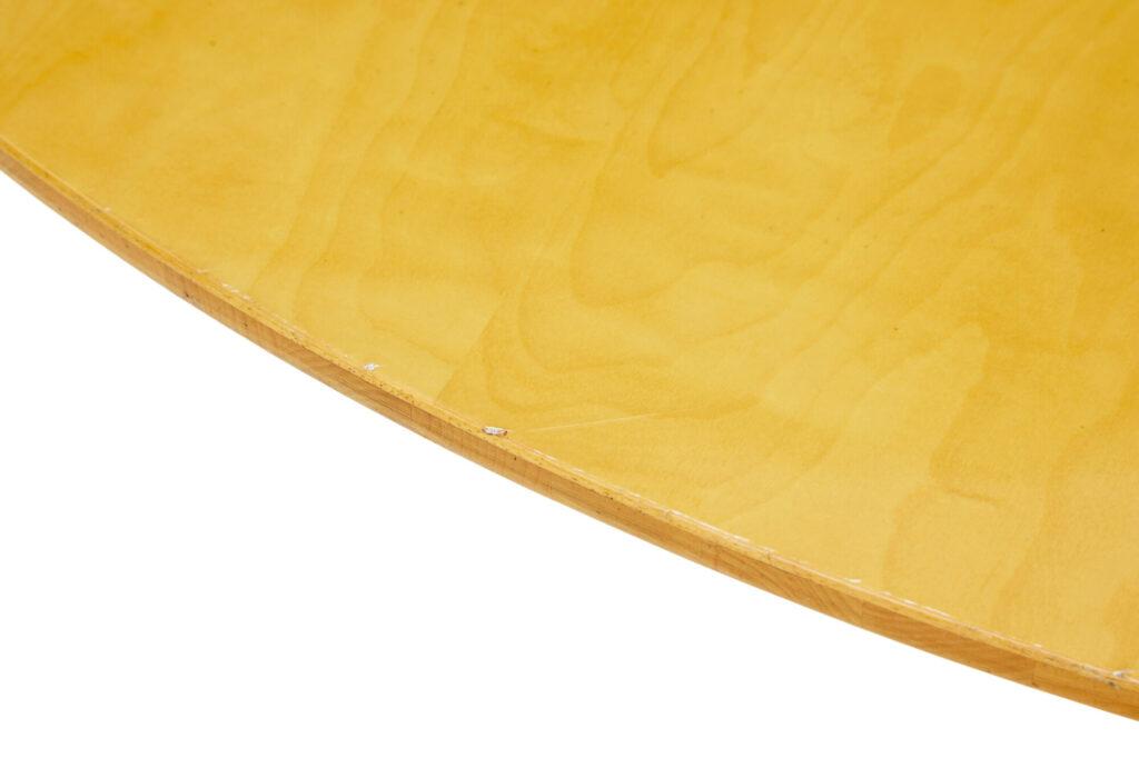Large Round Scandinavian Bruno Mathsson Birch Dining Table — image 4