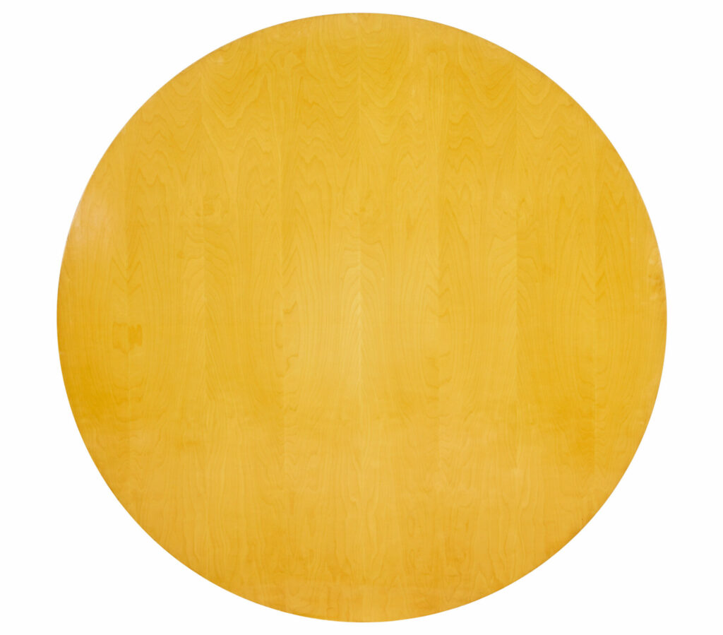 Large Round Scandinavian Bruno Mathsson Birch Dining Table — image 3