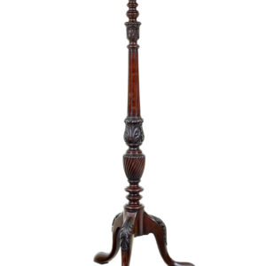 EARLY 20TH CENTURY CARVED MAHOGANY PEDESTAL STAND
