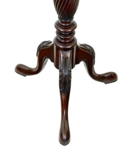 Early 20th Century Carved Mahogany Pedestal Stand — thumbnail 5