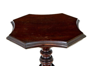 Early 20th Century Carved Mahogany Pedestal Stand — thumbnail 3