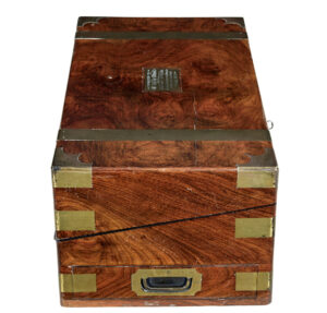 19th Century Brass Bound Mahogany Writing Slope — thumbnail 4