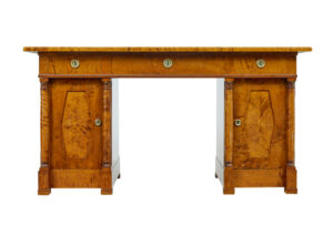 19th Century Empire Revival Swedish Birch Desk — thumbnail 11