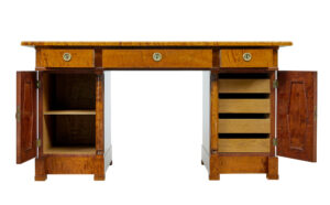 19th Century Empire Revival Swedish Birch Desk — thumbnail 10