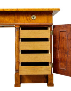 19th Century Empire Revival Swedish Birch Desk — thumbnail 9
