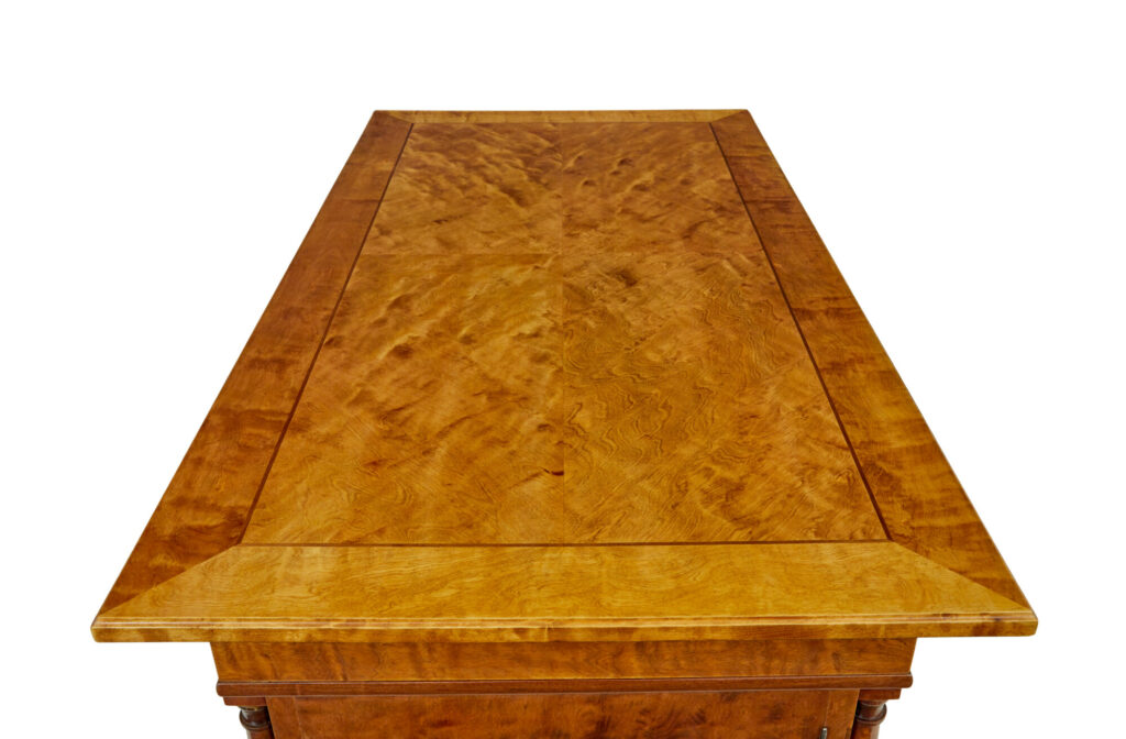 19th Century Empire Revival Swedish Birch Desk — image 4