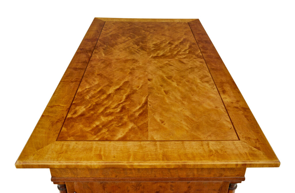 19th Century Empire Revival Swedish Birch Desk — image 3