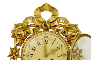 20th Century Westerstrand Rococo Revival Gilt Wall Clock — thumbnail 4
