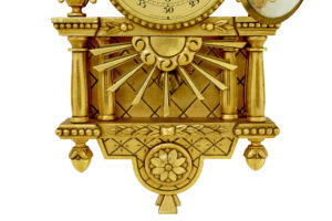 20th Century Westerstrand Rococo Revival Gilt Wall Clock — thumbnail 3