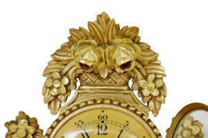 20th Century Westerstrand Rococo Revival Gilt Carved Clock — thumbnail 5