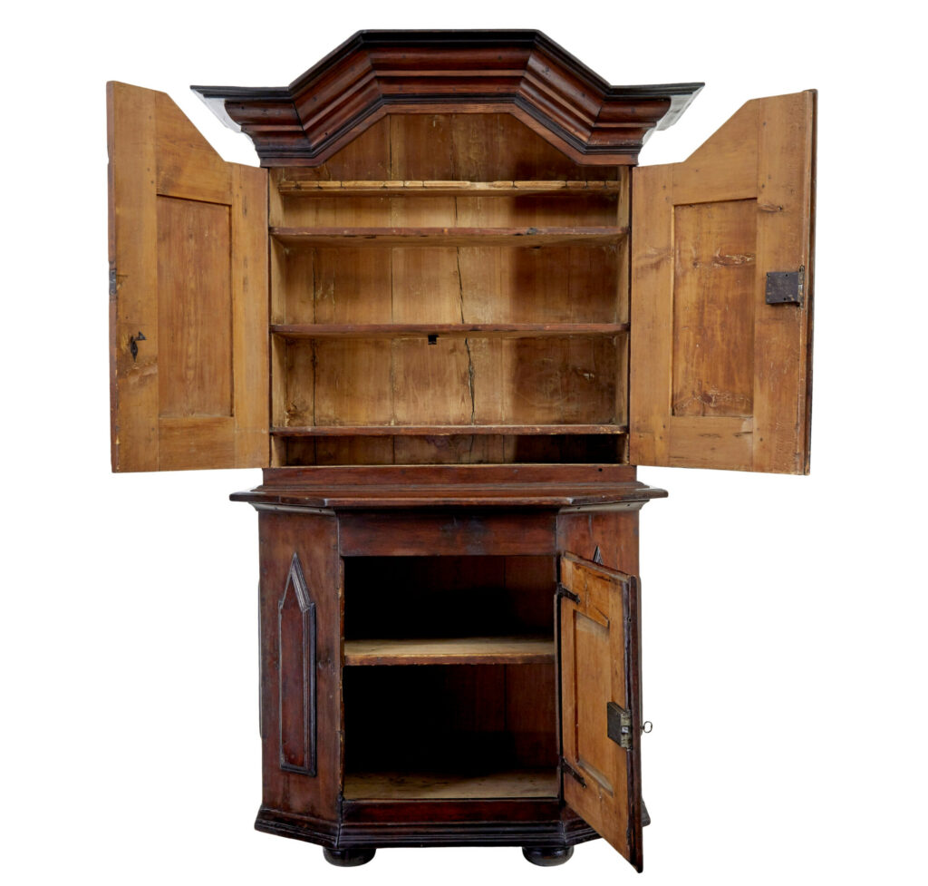 18th Century Scandinavian Pine Baroque Cupboard — image 8
