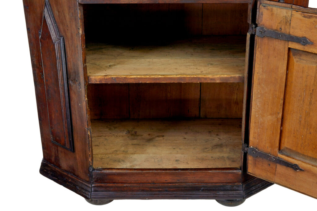 18th Century Scandinavian Pine Baroque Cupboard — image 4