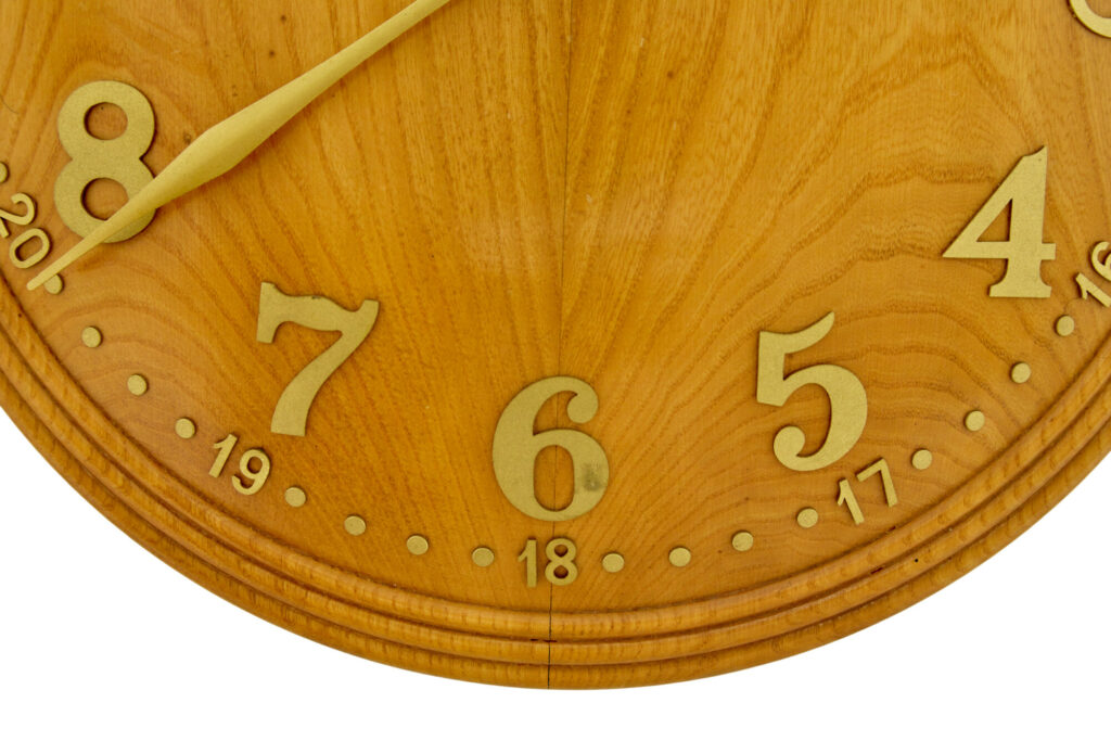 Art Deco Elm Wall Clock by Zenith — image 5