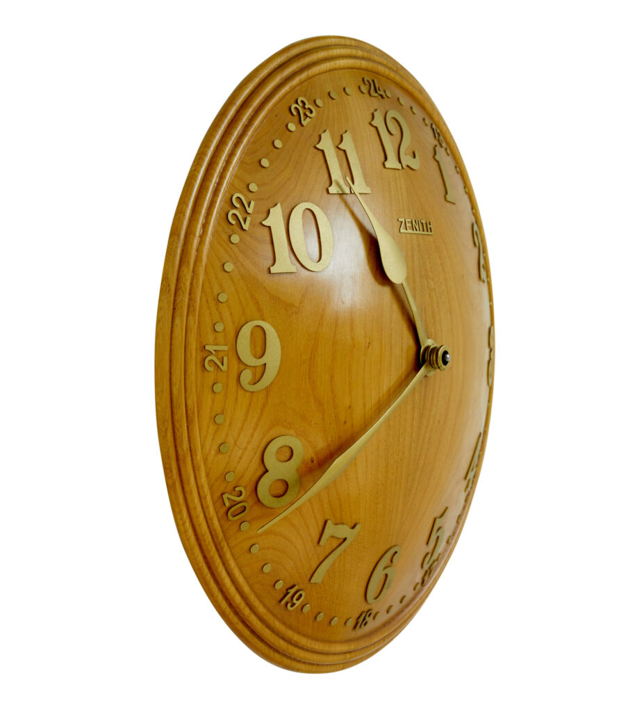 Art Deco Elm Wall Clock by Zenith — image 4