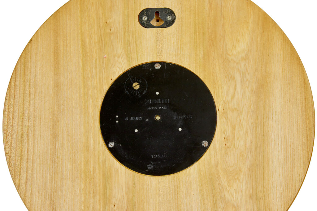 Art Deco Elm Wall Clock by Zenith — image 2