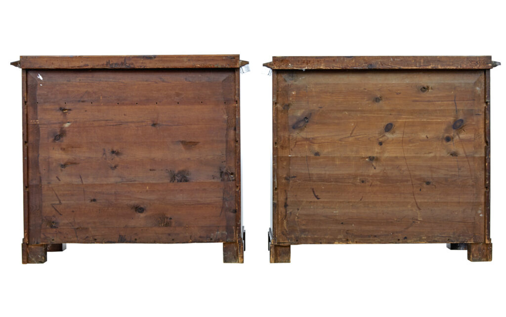 Pair of Early 19th Century Mahogany Biedermeier Secretaire Chests — image 10