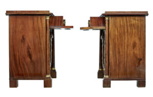 Pair of Early 19th Century Mahogany Biedermeier Secretaire Chests — thumbnail 9