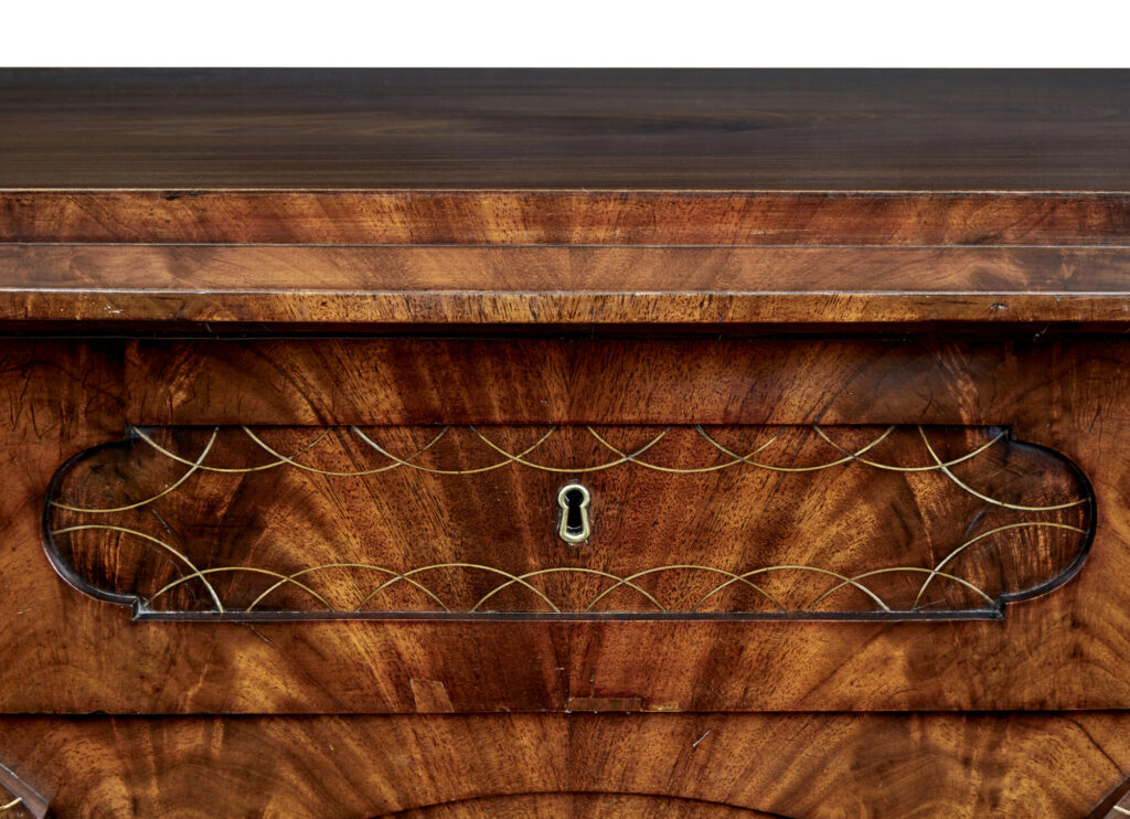 Pair of Early 19th Century Mahogany Biedermeier Secretaire Chests — image 6