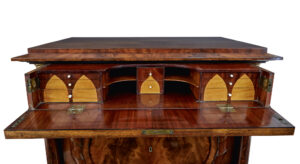 Pair of Early 19th Century Mahogany Biedermeier Secretaire Chests — thumbnail 5