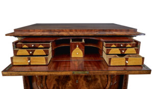 Pair of Early 19th Century Mahogany Biedermeier Secretaire Chests — thumbnail 4