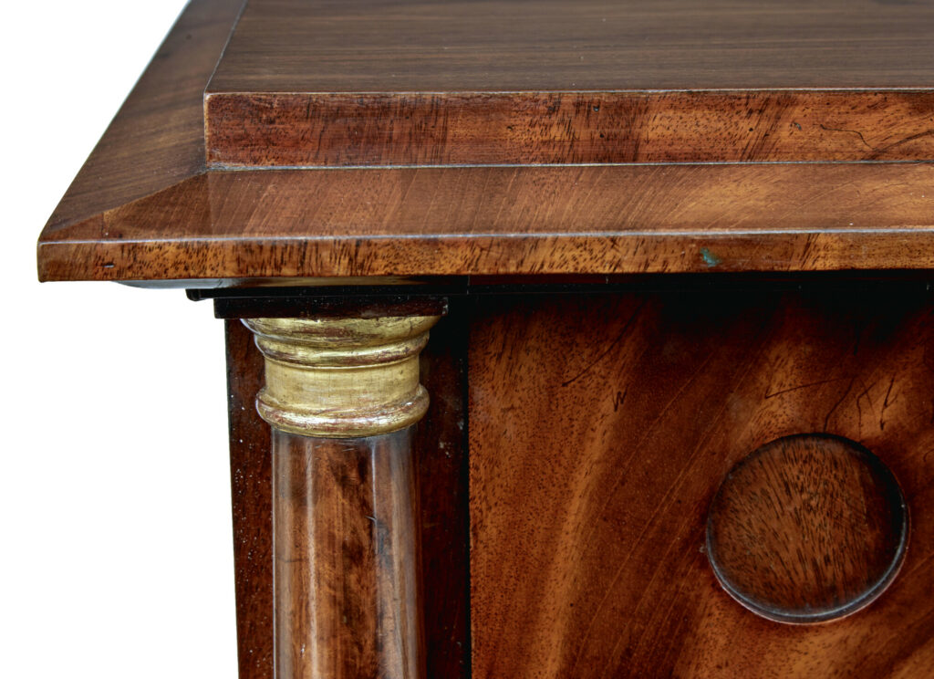 Pair of Early 19th Century Mahogany Biedermeier Secretaire Chests — image 3