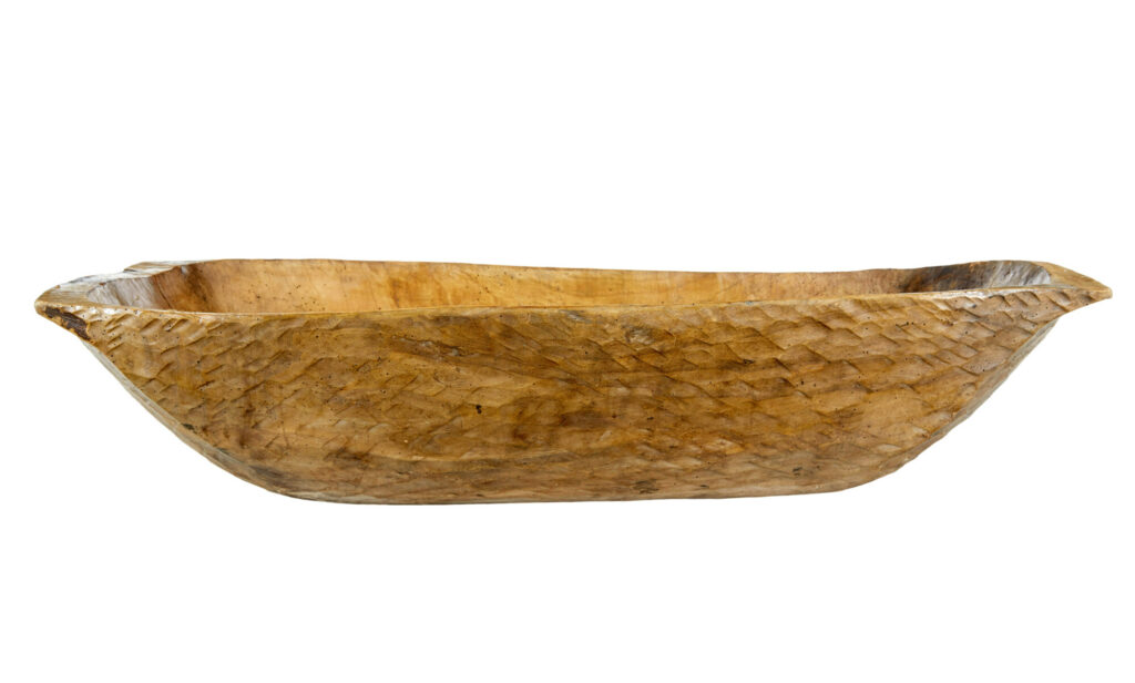 Early 20th Century Adzed Food Vessel — image 6