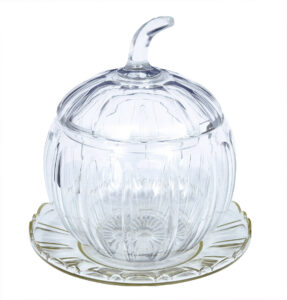 Early 20th Century Cut Glass Pumpkin Halloween Punch Bowl — thumbnail 8