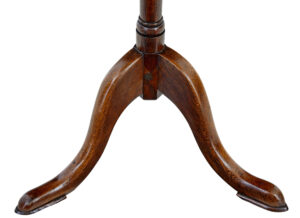 19th Century Inlaid Oak Round Occasional Table — thumbnail 2