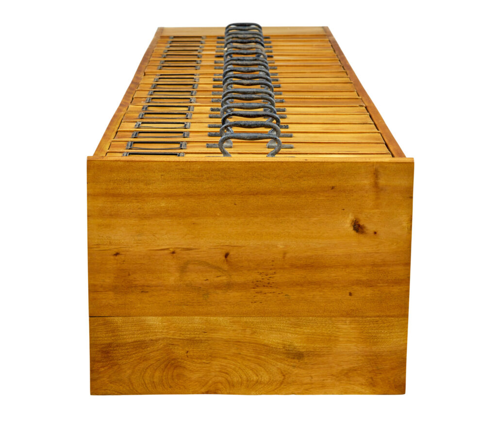 Early 20th Century Apothecary Fruitwood Tall Chest of Drawers — image 9