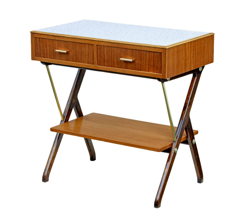 Mid 20th Century Scandinavian Modern Teak Side Table — image 1