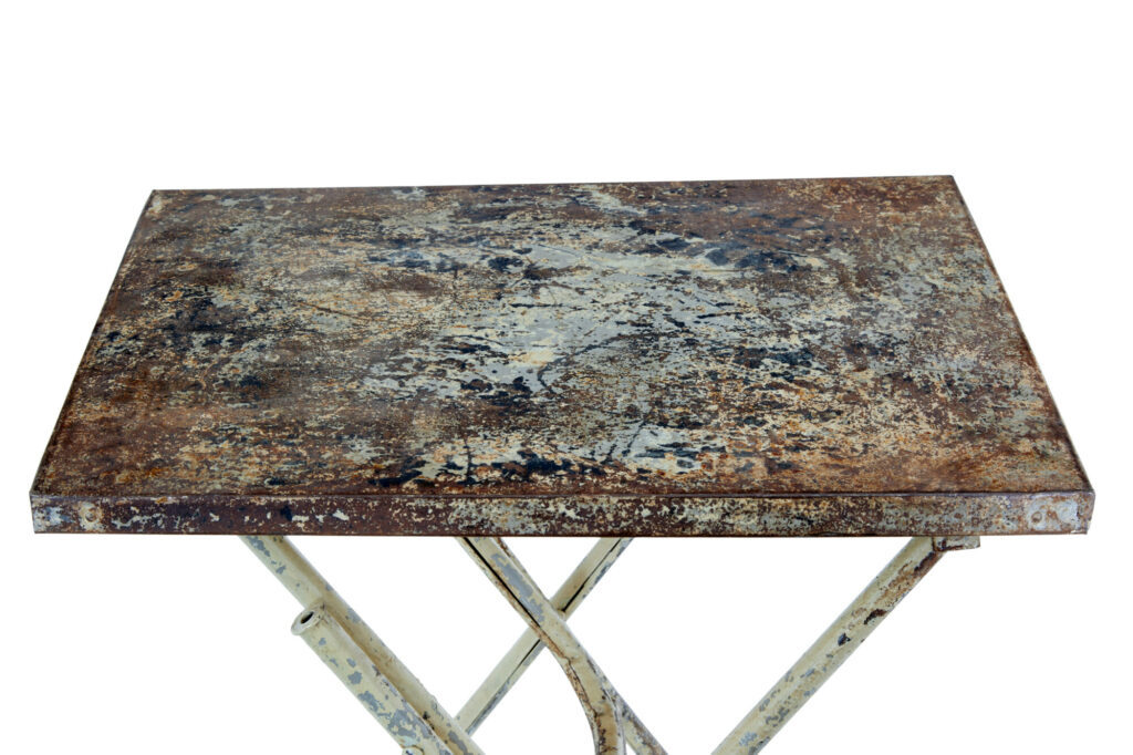 Mid Century Industrial Folding Side Table — image 4