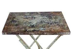 Mid Century Industrial Folding Side Table — thumbnail 4