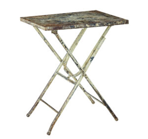 Mid Century Industrial Folding Side Table — thumbnail 2