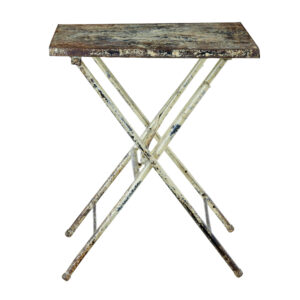 MID CENTURY INDUSTRIAL FOLDING SIDE TABLE