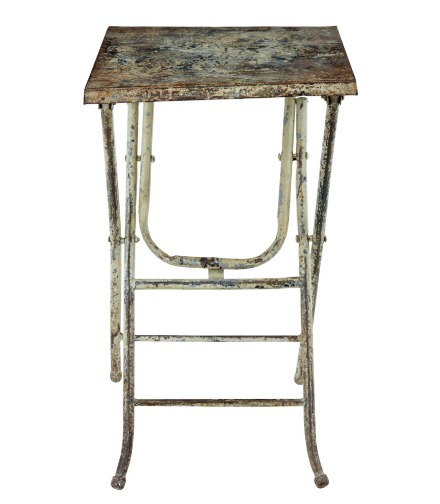Mid Century Industrial Folding Side Table — image 6
