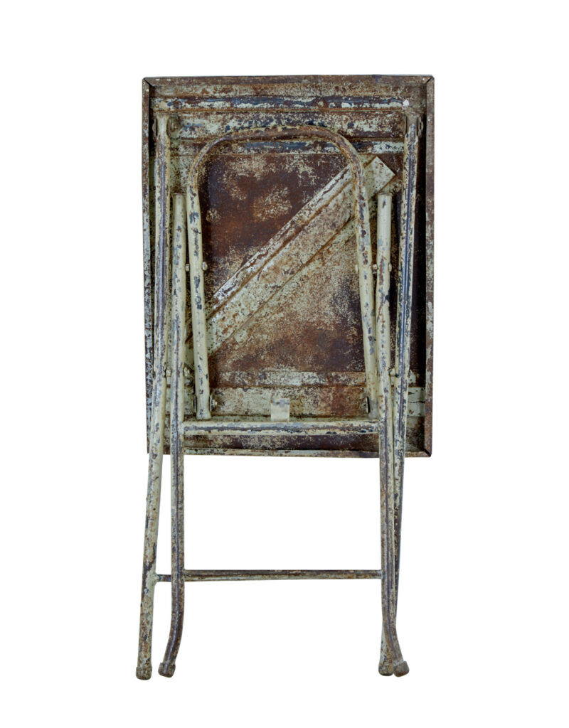 Mid Century Industrial Folding Side Table — image 5