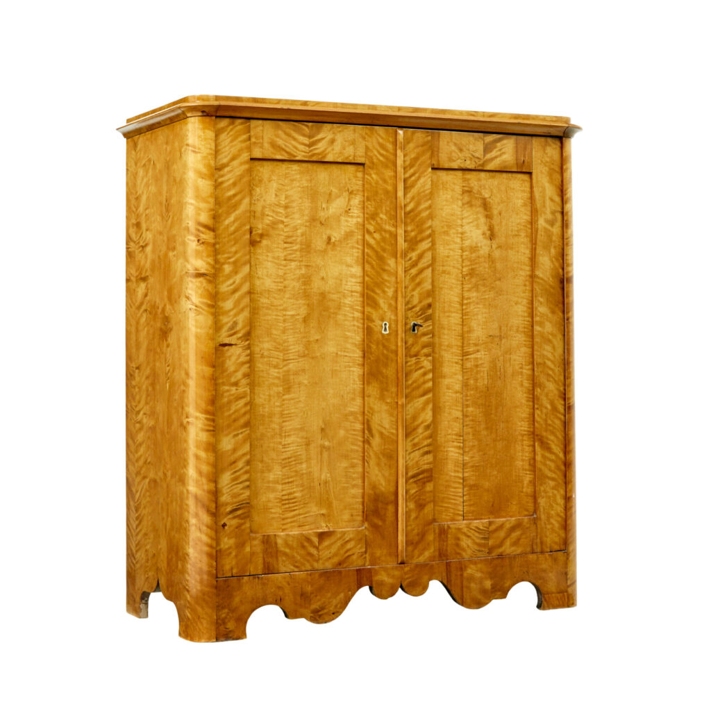 19th Century Swedish Birch Cupboard