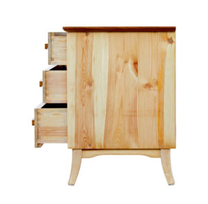 Mid 20th Century Swedish Pine Chest of Drawers — thumbnail 4