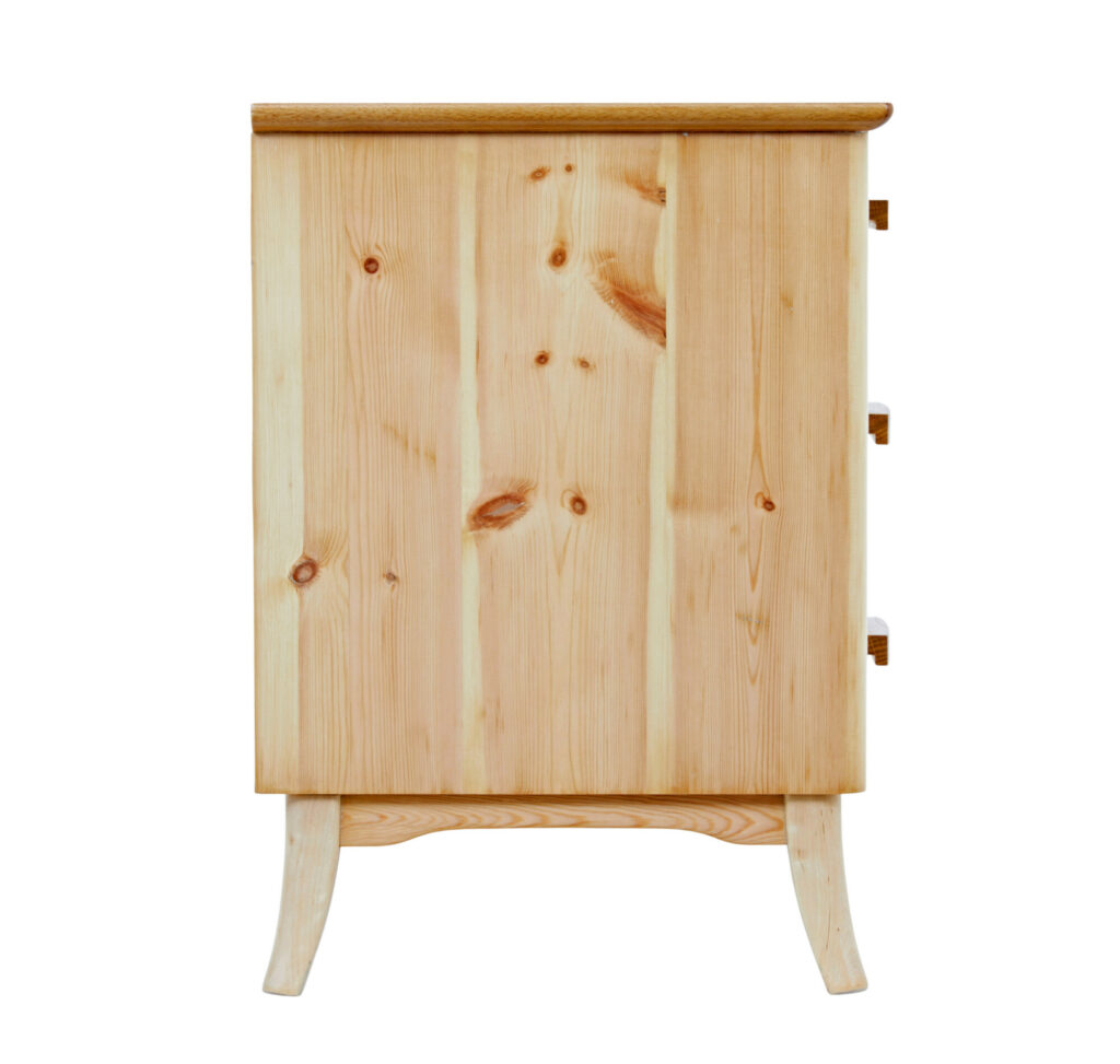 Mid 20th Century Swedish Pine Chest of Drawers — image 3