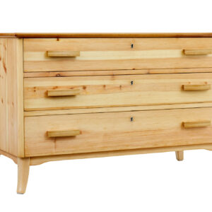 MID 20TH CENTURY SWEDISH PINE CHEST OF DRAWERS