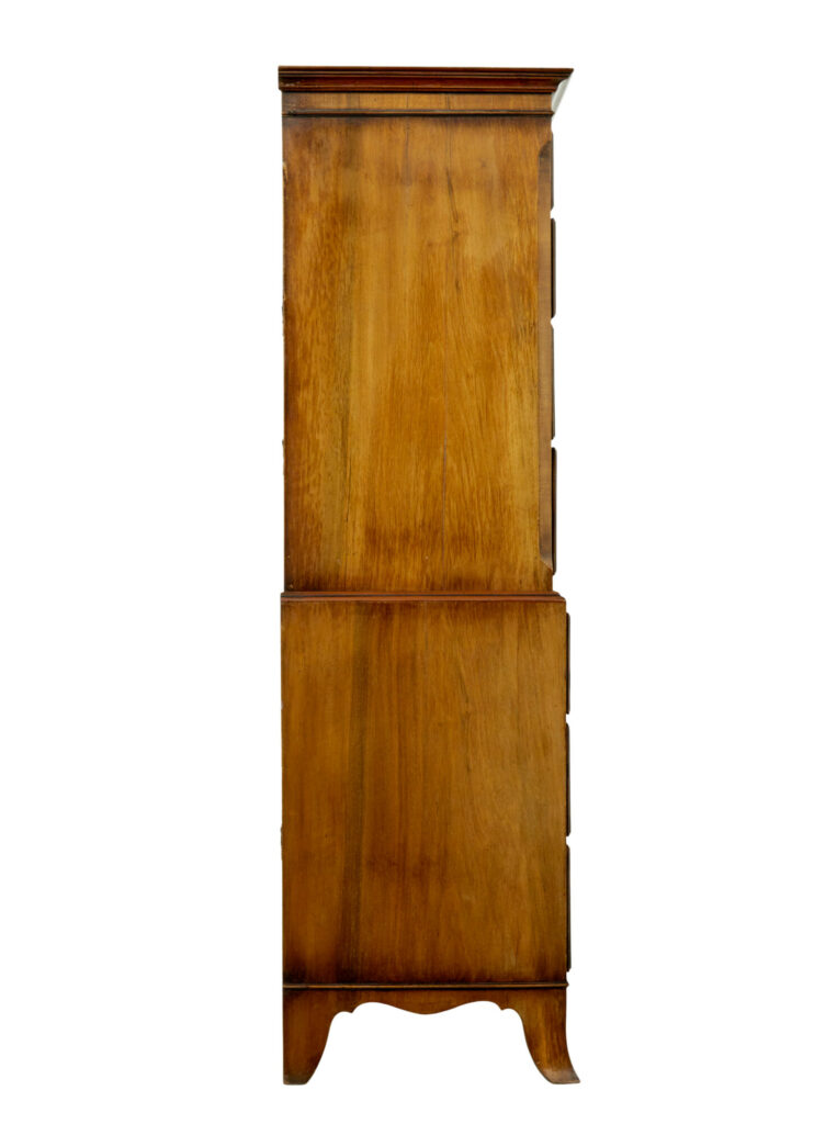 Late Georgian 19th Century Walnut Chest on Chest — image 4