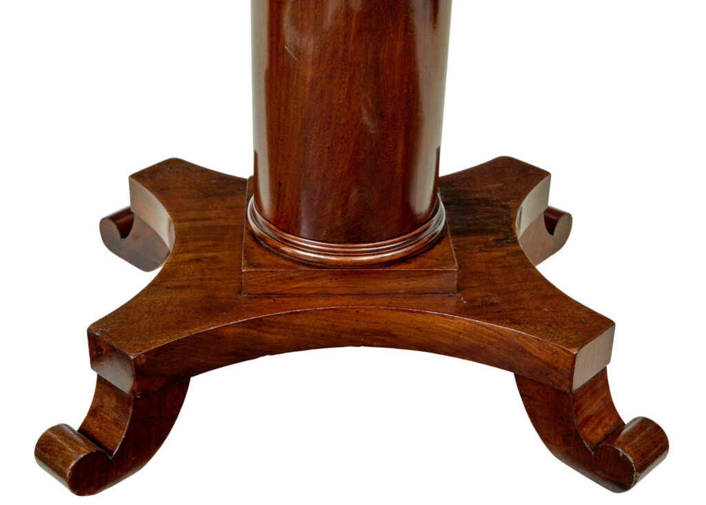 19th Century Flame Mahogany Oval Side Table — image 7