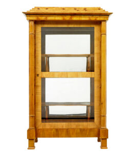 Fine Pair of Biedermeier Glazed Elm Display Cabinets — thumbnail 10