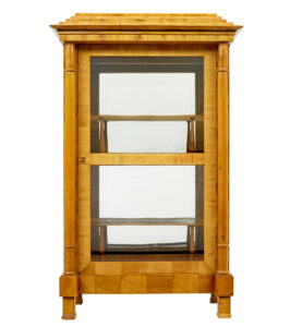 Fine Pair of Biedermeier Glazed Elm Display Cabinets — thumbnail 9