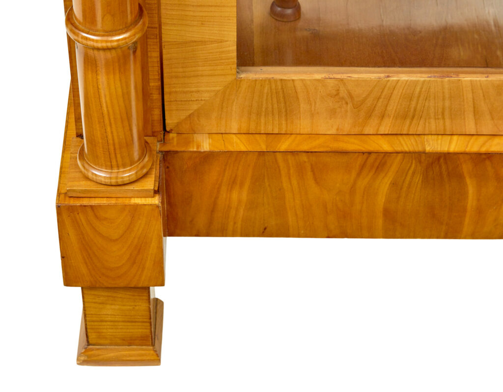 Fine Pair of Biedermeier Glazed Elm Display Cabinets — image 2